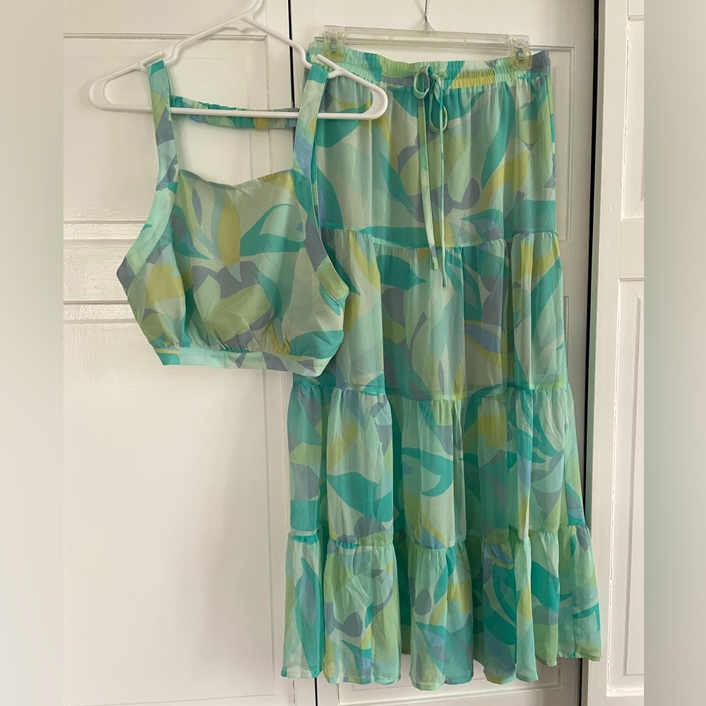 Sky to Moon Two Piece Skirt Set